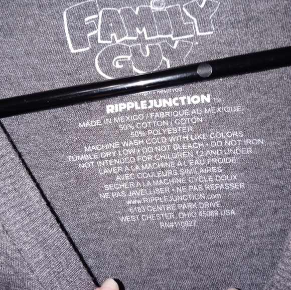 Ripple Junction Family Guy Griffin family short sleeve gray T Shirt xl - Picture 3 of 5
